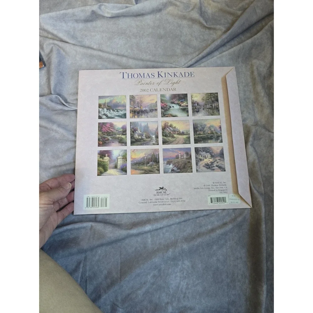 Thomas Kinkade Studios Painter Of Light 2002 Wall Scripture Calendar by McMeel